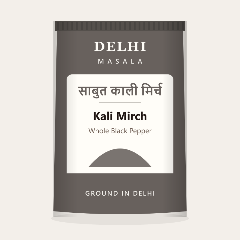 Kali Mirch (Whole Black Pepper) pack